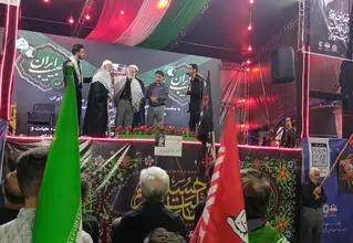 نشان «حبیب» بر سینه دو پیرغلام در موج ۱۳۸ اجتماع شبانه گرگان